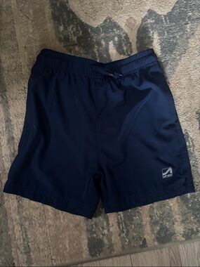 Surf Style Navy Blue Boys' Swim Trunks